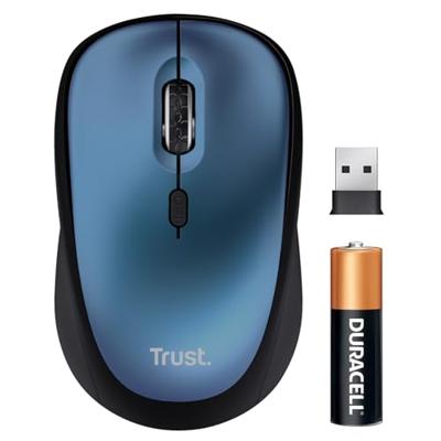Trust Yvi+ Draadloze Muis Eco Muis Blauw - thumbnail
