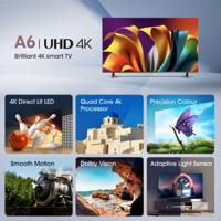 Hisense 85A6N - UHD 4K, VIDAA Smart TV, 85 inch, Dolby Vision, speelmodus Plus, DTS Virtual X, tv-spraakbediening, dubbele volumeregeling, automatisch DTT-kanaalbeheer (nieuw 2024) - thumbnail