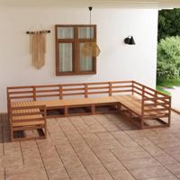 9-delige Loungeset massief grenenhout - thumbnail