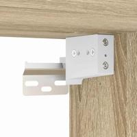 Badkamerspiegelkast Sonoma Eiken 60x16x60 cm Gemaakt van Geengineerd Hout - thumbnail