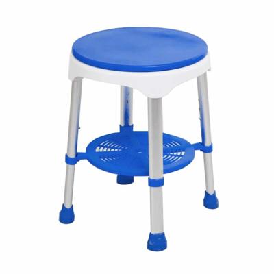 Luxe douchekruk met draaibare zitting | Atlantis | Met opbergplateau | Anti-slip doppen | Douchekrukken | Blauw / Grijs | PR46055 Luxe douchekruk met draaibare zitting | Atlantis | Met opbergplateau | Anti-slip doppen | Douchekrukken | Blauw / Grijs | PR46055