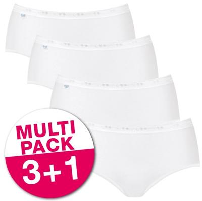 Sloggi Basic+ Midi slip wit 4-pack = 3+1 gratis Sloggi Basic+ Midi slip wit 4-pack = 3+1 gratis