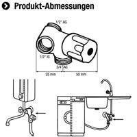 Cornat Wasmachine Enkelkraan 1/2 Ch - TEC303401 - thumbnail