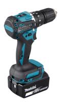 Makita dhp487rtj 18v klopboor-/schroefmachine koolborstelloos 5,0 ah accu (2 st), snellader, mbox - thumbnail