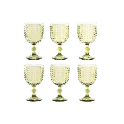 Set van bekers Home ESPRIT Groen Kristal 380 ml (6 Stuks) Set van bekers Home ESPRIT Groen Kristal 380 ml (6 Stuks)