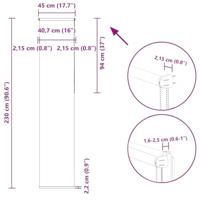 Rolgordijn verduisterend 45x230cm stofbreedte 40,7 cm polyester - thumbnail