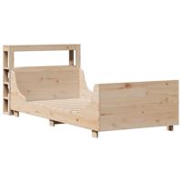 Bedframe zonder matras massief grenenhout 90x200 cm - thumbnail