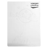Vaessen Creative • embossing folder kerstman vliegende slee - thumbnail