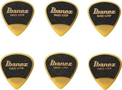 Ibanez PPA16XSGYE Grip Wizard Sand Grip plectrumset 6-pack extra heavy geel