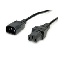 VALUE Stroomkabel IEC320/C14 male - C15 female, H05RN-F, zwart, 3 m - thumbnail