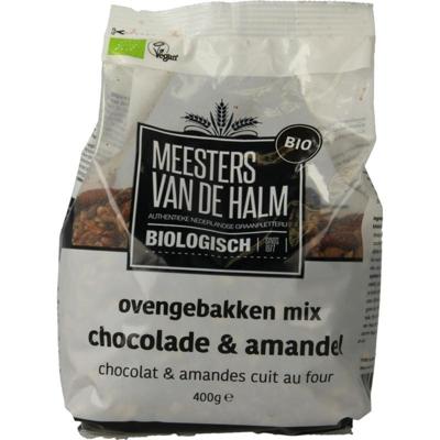 Ovengebakken mix chocolade en amandel bio 400 Gram Ovengebakken mix chocolade en amandel bio 400 Gram