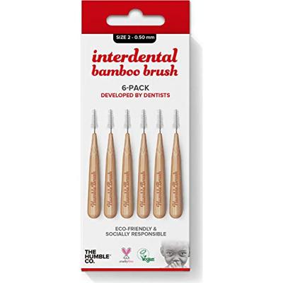 The Humble Co. Interdental borsteltje 6 st - rood - 0.50 mm