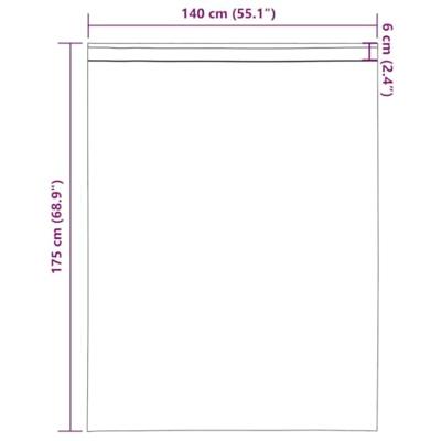 Gordijnen voile met roedezakken 2 st lichtbruin