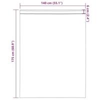 Gordijnen voile met roedezakken 2 st lichtbruin - thumbnail