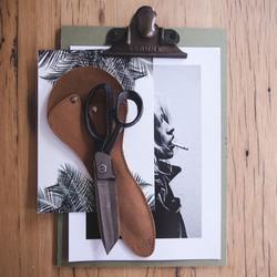 Brût Homeware Universele schaar in leren hoes