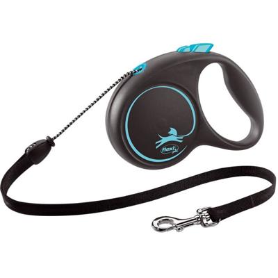 Flexi rollijn black design cord blauw
