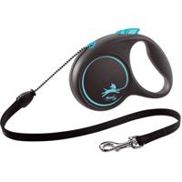 Flexi rollijn black design cord blauw - thumbnail