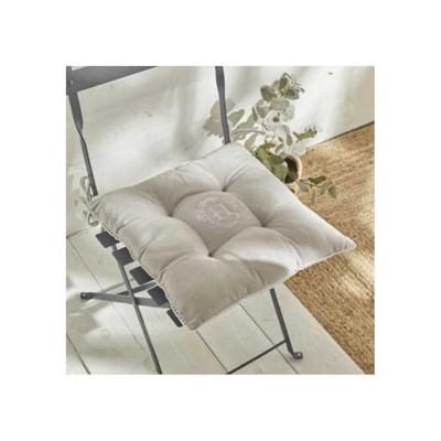 Gewatteerde zitting - VANDAAG - CHARME - Chambray x Petite Broderie Berenice - 40 x 40 cm