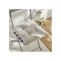 Gewatteerde zitting - VANDAAG - CHARME - Chambray x Petite Broderie Berenice - 40 x 40 cm - thumbnail