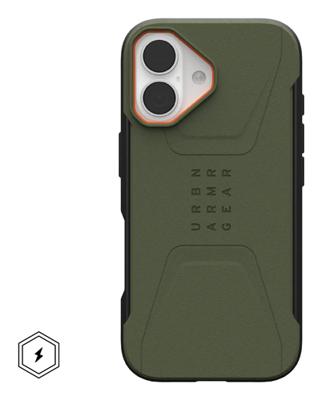 Urban Armor Gear Case Apple iPhone 17 Groen, Oranje