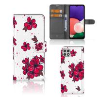Samsung Galaxy A22 5G Hoesje Blossom Red - thumbnail