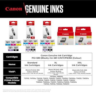 Canon PGI-580 + CLI-581 Cartridges Combo Pack Inkt