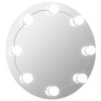 VidaXL Wandspiegel met led-lampen rond glas - thumbnail