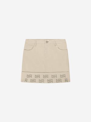 Nik&Nik zomer rok meisjes - taupe - Floor