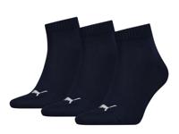 Puma Quartersokken Plain 3-pack Navy-43-46 - thumbnail