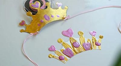 Creativ Company Mucki vingerverf metallic blauw/goud/roze/zilver, 4st. - thumbnail