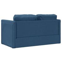 Slaapbank vloermodel 2-in-1 112x174x55 cm stof blauw - thumbnail