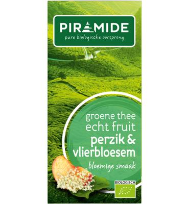 Piramide Thee Groene Thee Perzik & Vlierbloesem Piramide Thee Groene Thee Perzik & Vlierbloesem