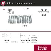 Paulmann MaxLED 500 70604 LED-strip basisset Met connector (male) 24 V 5 m Warmwit 1 stuk(s) - thumbnail