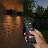 2x Falerna Oplaadbare Up & Down Wandlamp Zwart - thumbnail
