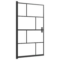 VidaXL Douchewand 80x140 cm esg zwart - thumbnail