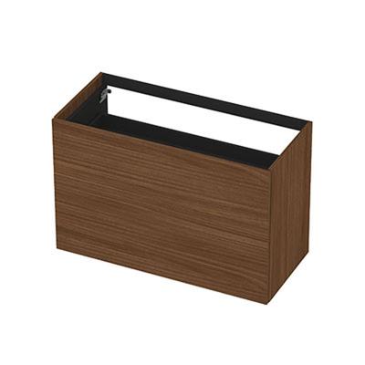 INK - Onderkast 2 Laden Push To Open Decor - 1000x450x650 Mm - Warm Walnoot