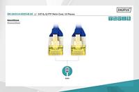 Digitus DK-1644-A-0025-B-10 RJ45 Netwerkkabel, patchkabel CAT 6A S/FTP 0.25 m Blauw 1 stuk(s) - thumbnail