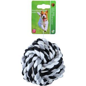 Touwbal geknoopt katoen hondenspeelgoed (10 cm) Camouflage