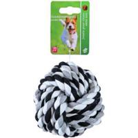 Touwbal geknoopt katoen hondenspeelgoed (10 cm) Camouflage - thumbnail