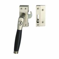 Intersteel Raamsluiting links Ton 222 SKG1 afsluitbaar - nikkel mat/ebbenhout - thumbnail