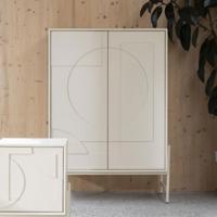 Zuiver Opbergkast 'Faces' Eikenhout, 140 x 100cm, kleur Beige - thumbnail