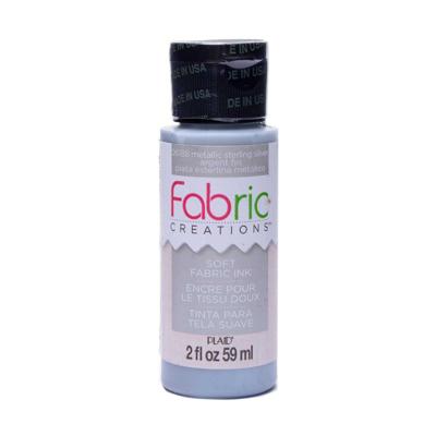 Fabric Creations • soft fabric inkt 59ml metallic silver