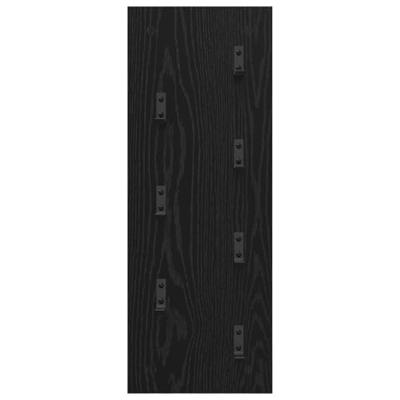 Wandgemonteerde kapstok Zwart eiken 30 x 1.5 x 80 cm Wandgemonteerde kapstok Zwart eiken 30 x 1.5 x 80 cm