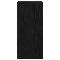 Dressoir 29,5x34x76 cm spaanplaat zwart eikenkleurig - thumbnail