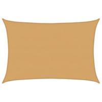 VidaXL Zonnezeil 160 g/m² rechthoekig 5x7 m hdpe zandkleurig - thumbnail