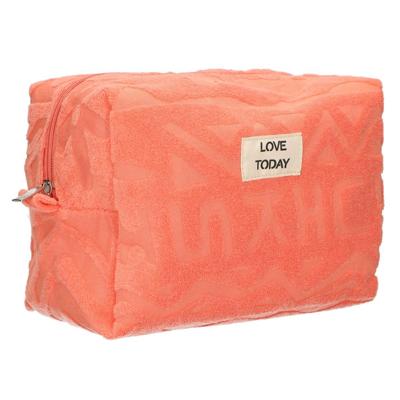 Traveller Toilettas badstof sunny roze 21,5cm x 19cm