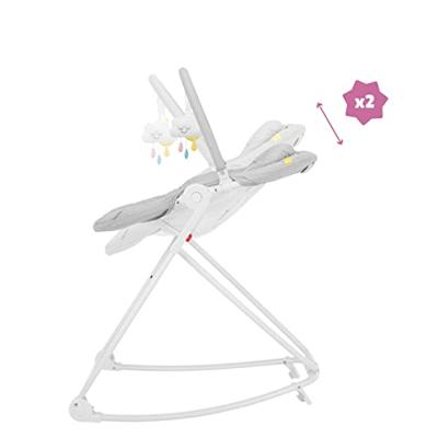Baby wipstoel Badabulle Compact'up High Grijs