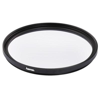 Hama UV-filter (UV-bescherming en bescherming, 4-voudige compensatie, antireflecterende behandeling, voor 72 mm cameralens, O-Haze, behandeld) zwart