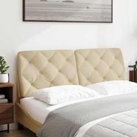 Hoofdbordkussen 140 cm stof crmekleurig - thumbnail