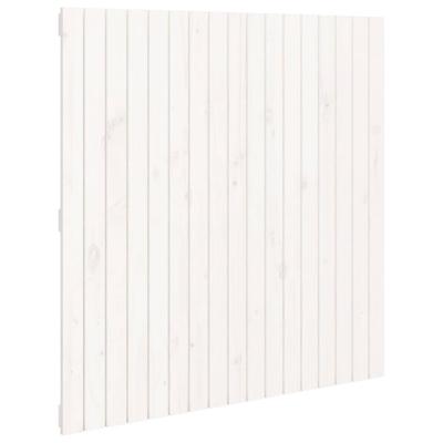 Wandhoofdbord 108x3x110 cm massief grenenhout wit